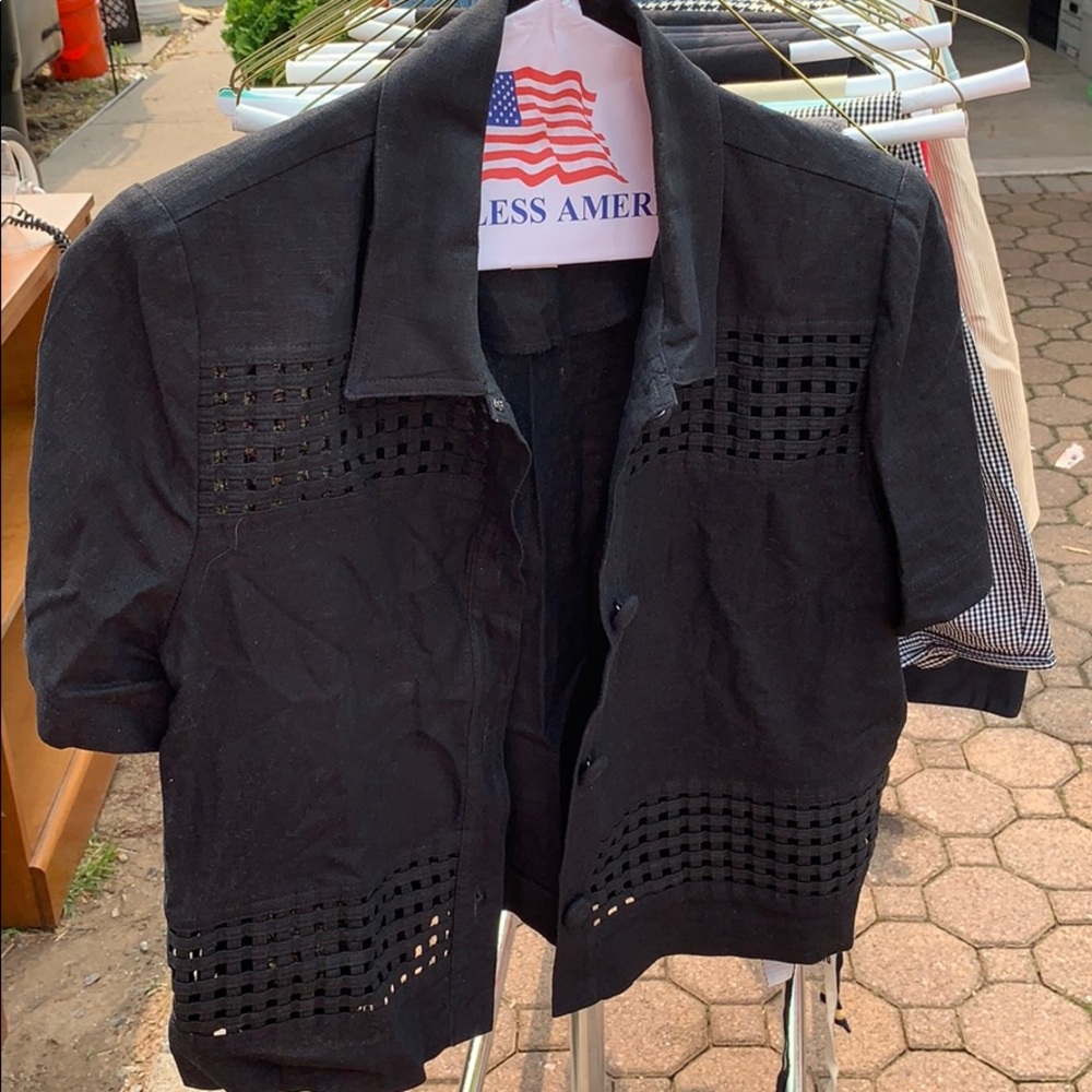 Vintage John Roberts petite button down shirt